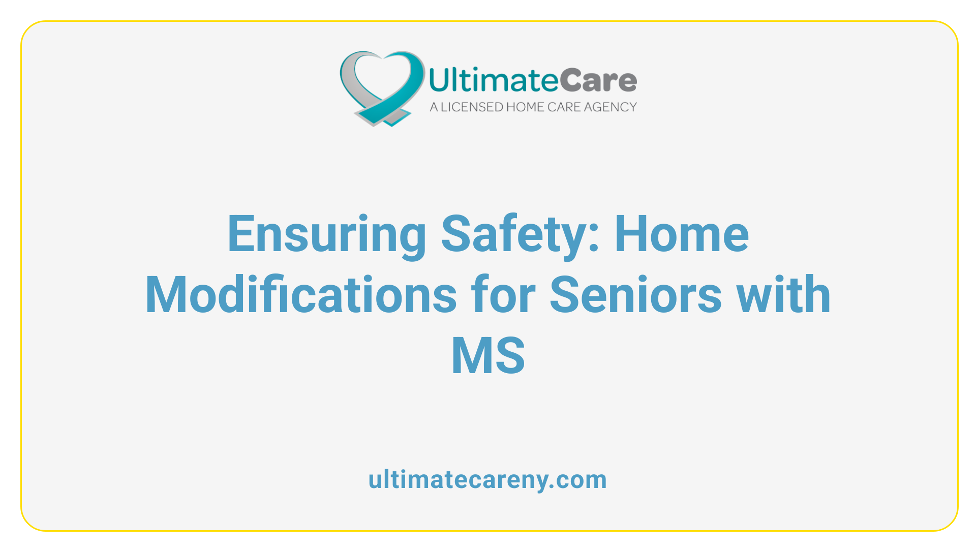 Ensuring Safety: Home Modifications for Seniors with MS