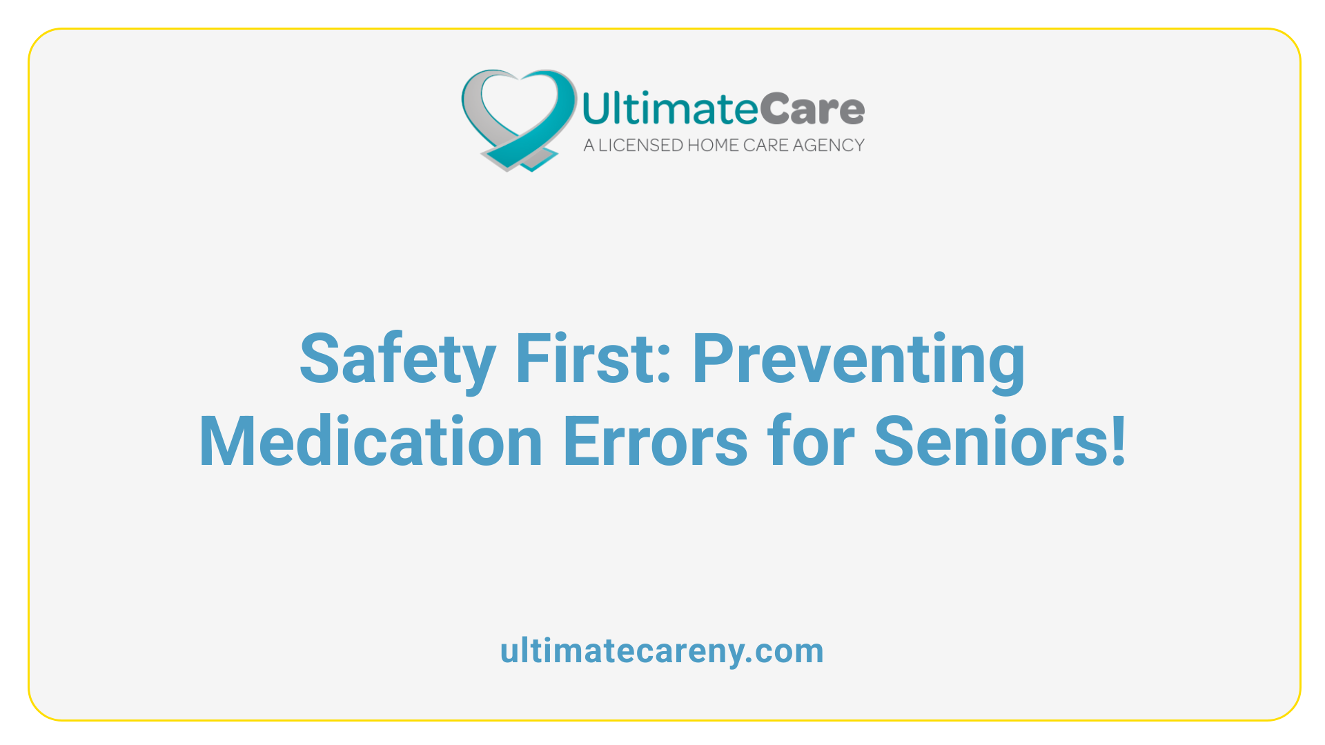 Safety First: Preventing Medication Errors for Seniors!