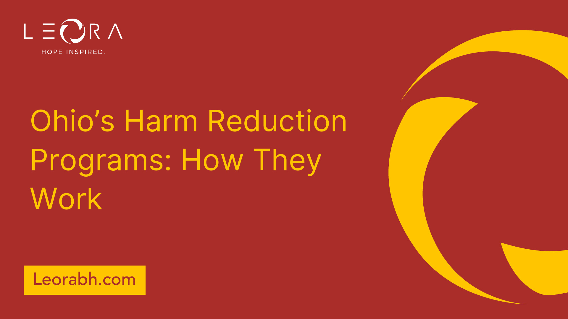 Ohio’s Harm Reduction Programs: How They Work