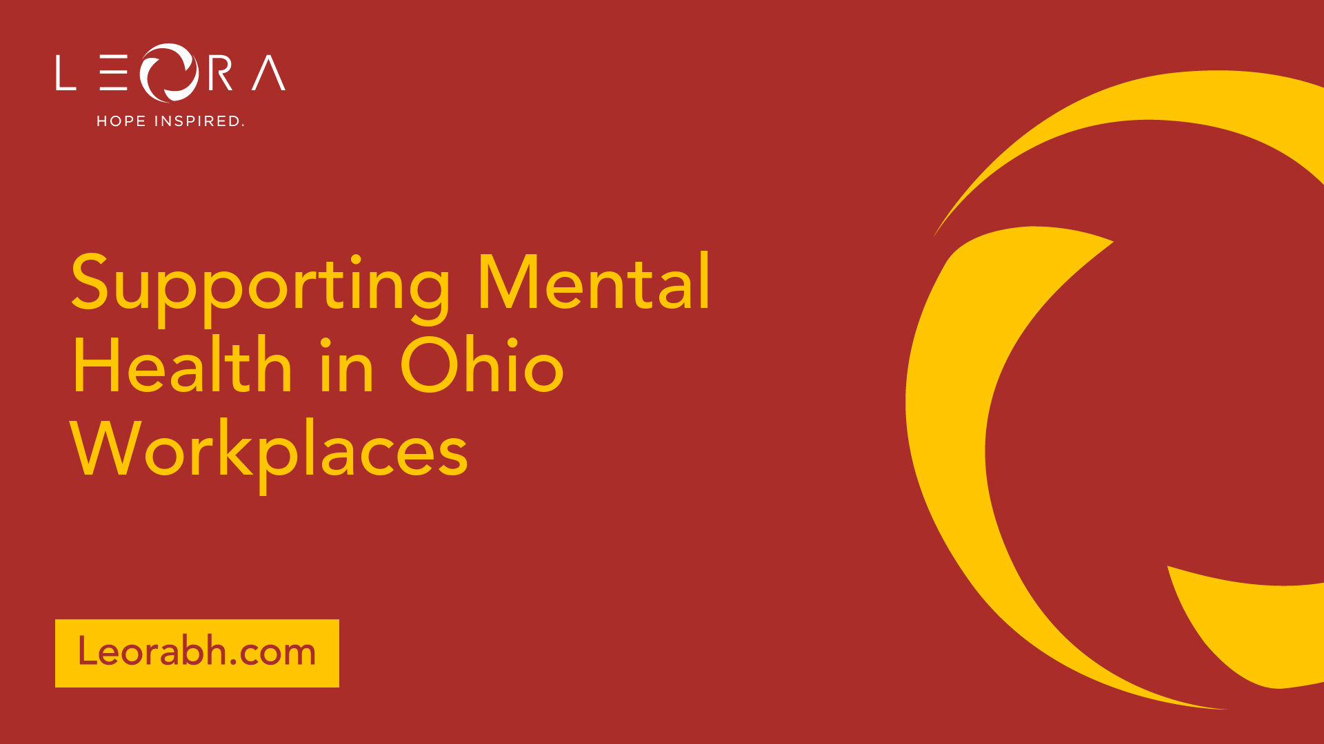 Supporting Mental Health in Ohio Workplaces