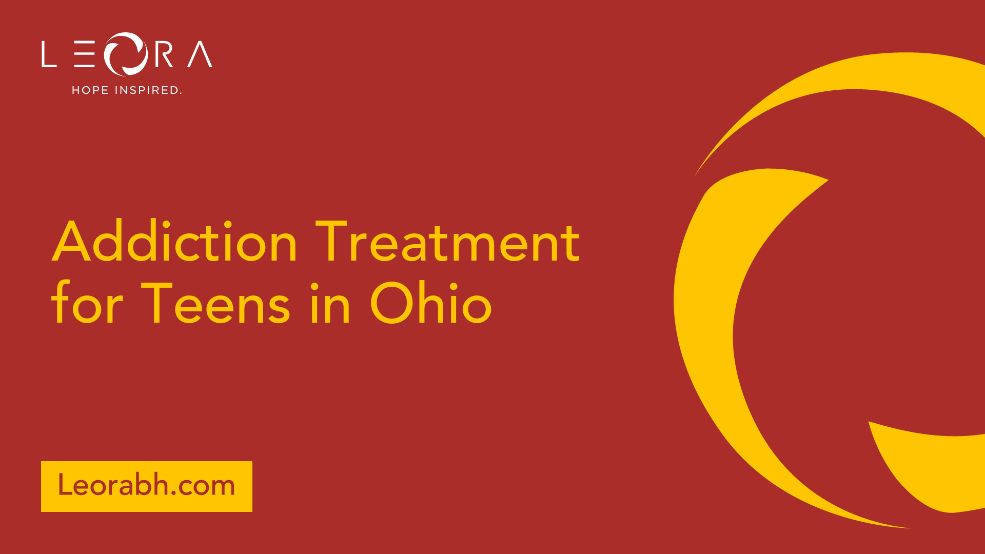 Addiction Treatment for Teens in Ohio