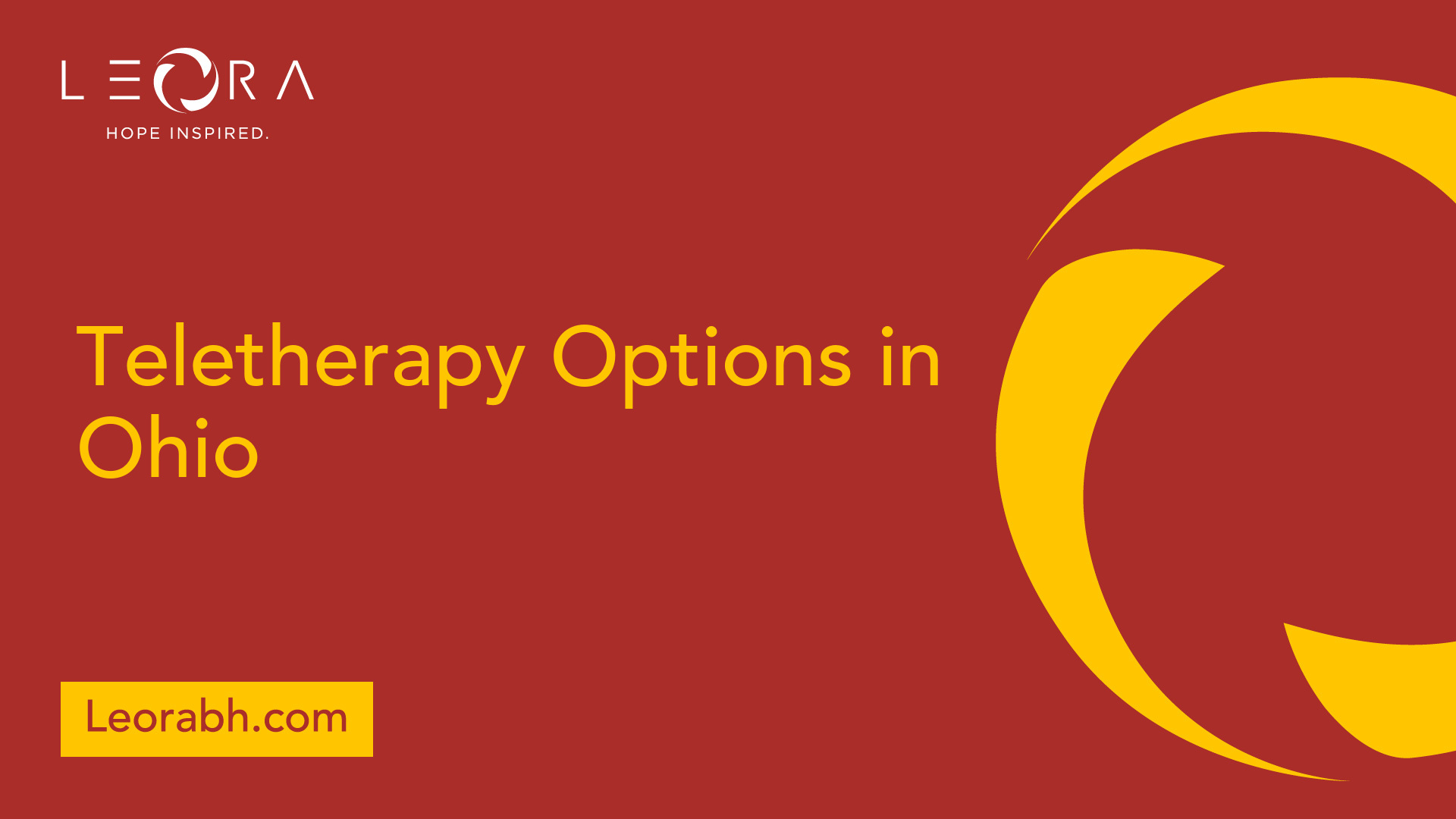 Teletherapy Options in Ohio
