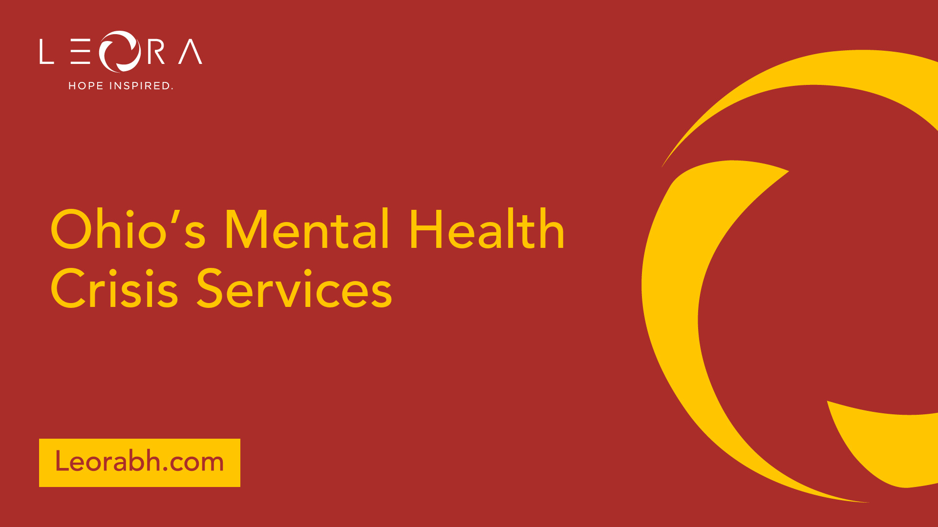 Ohio’s Mental Health Crisis Services