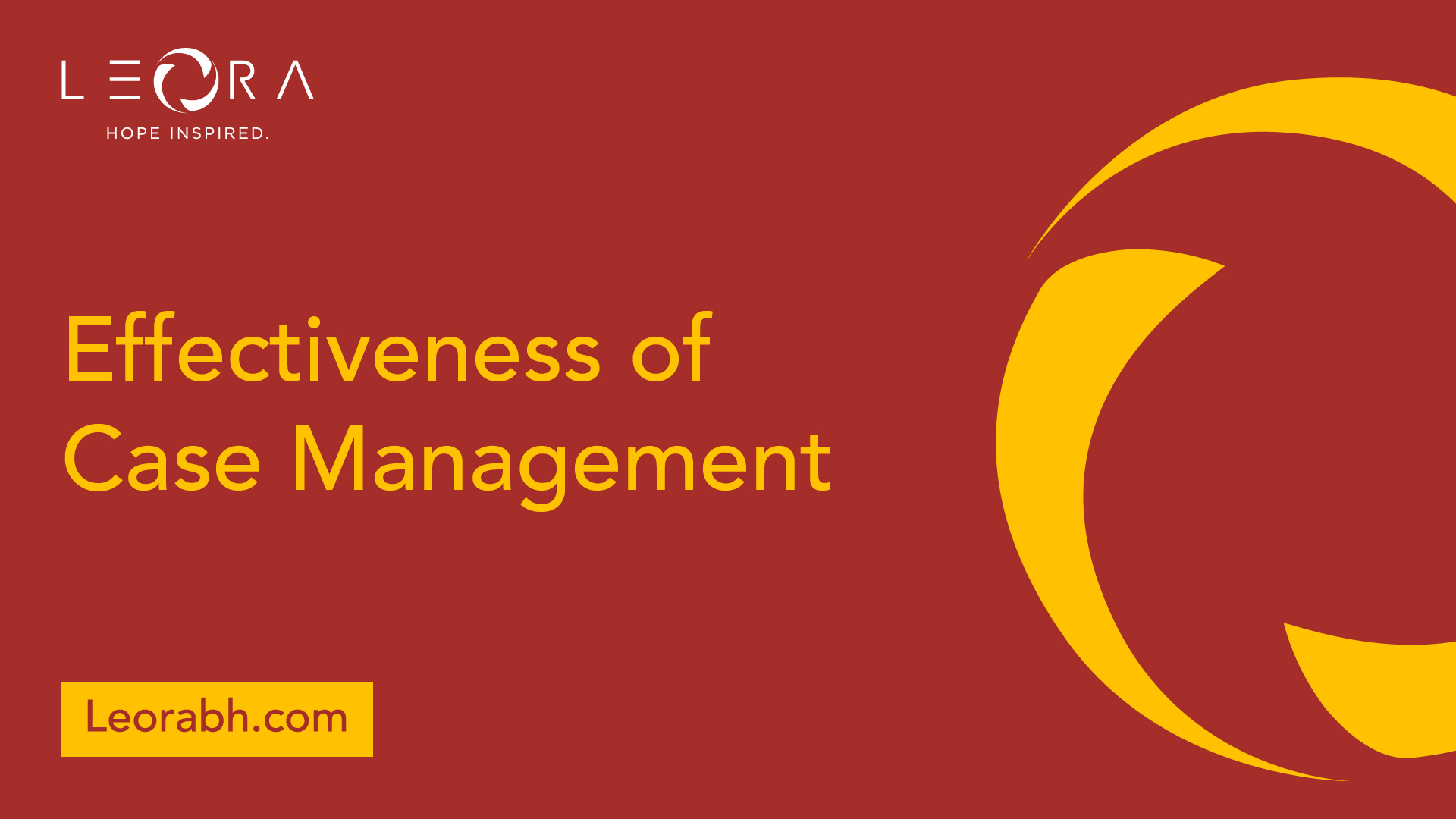 Ohio Case Management Aids Recovery