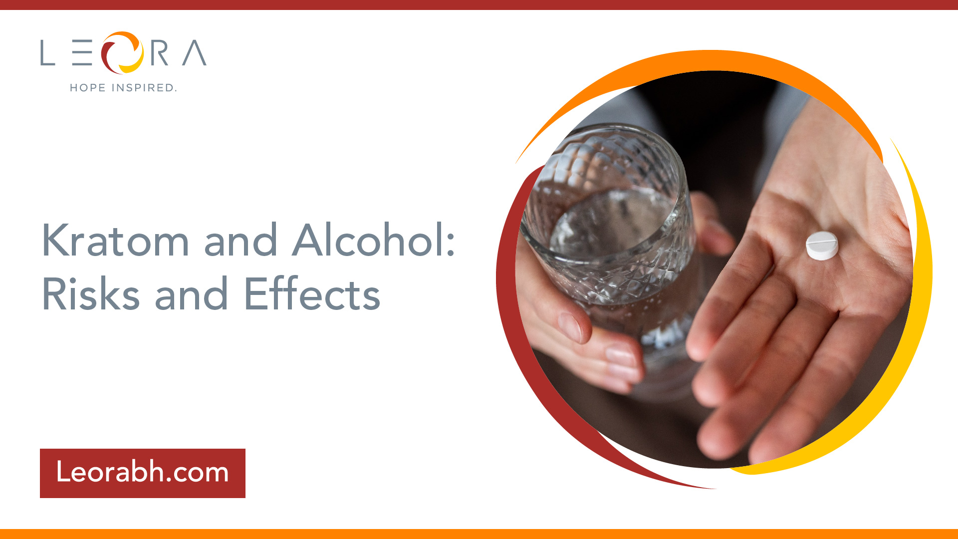 banner of risks of kratom and alcohol
