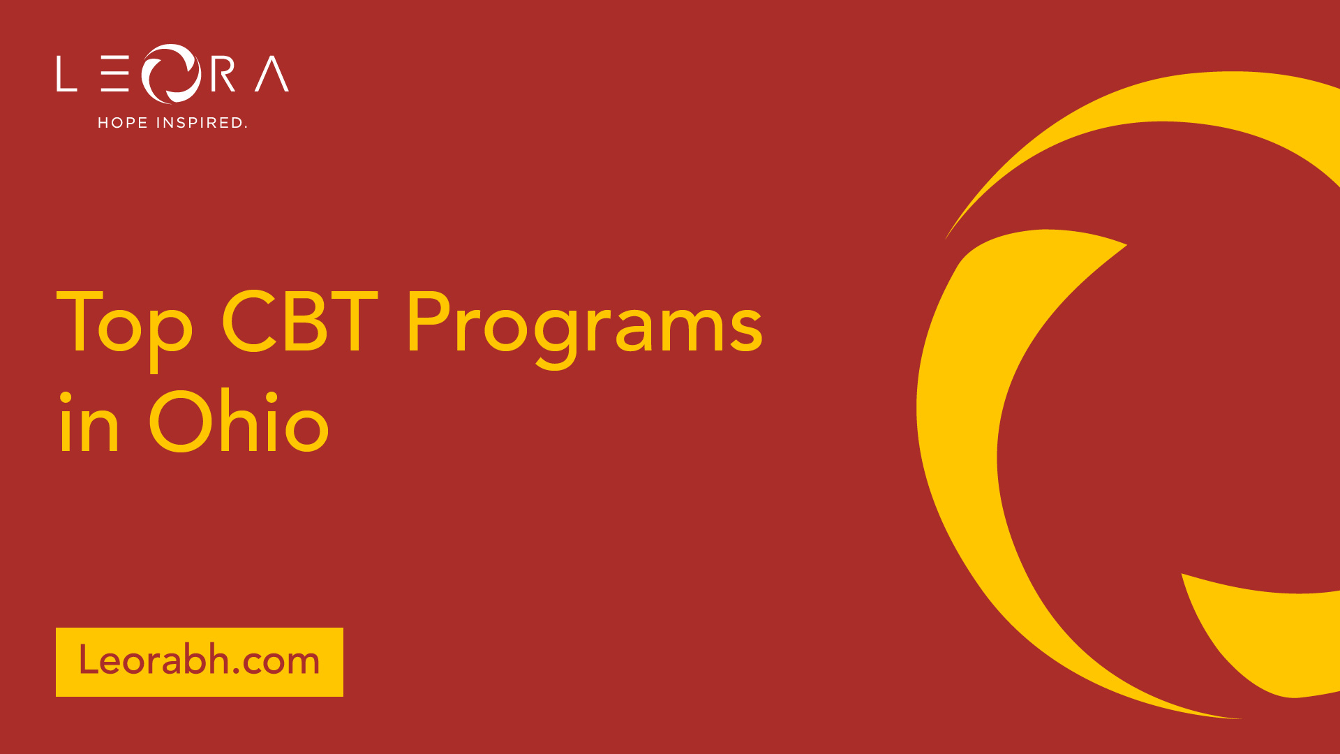 banner of CBT program in ohio