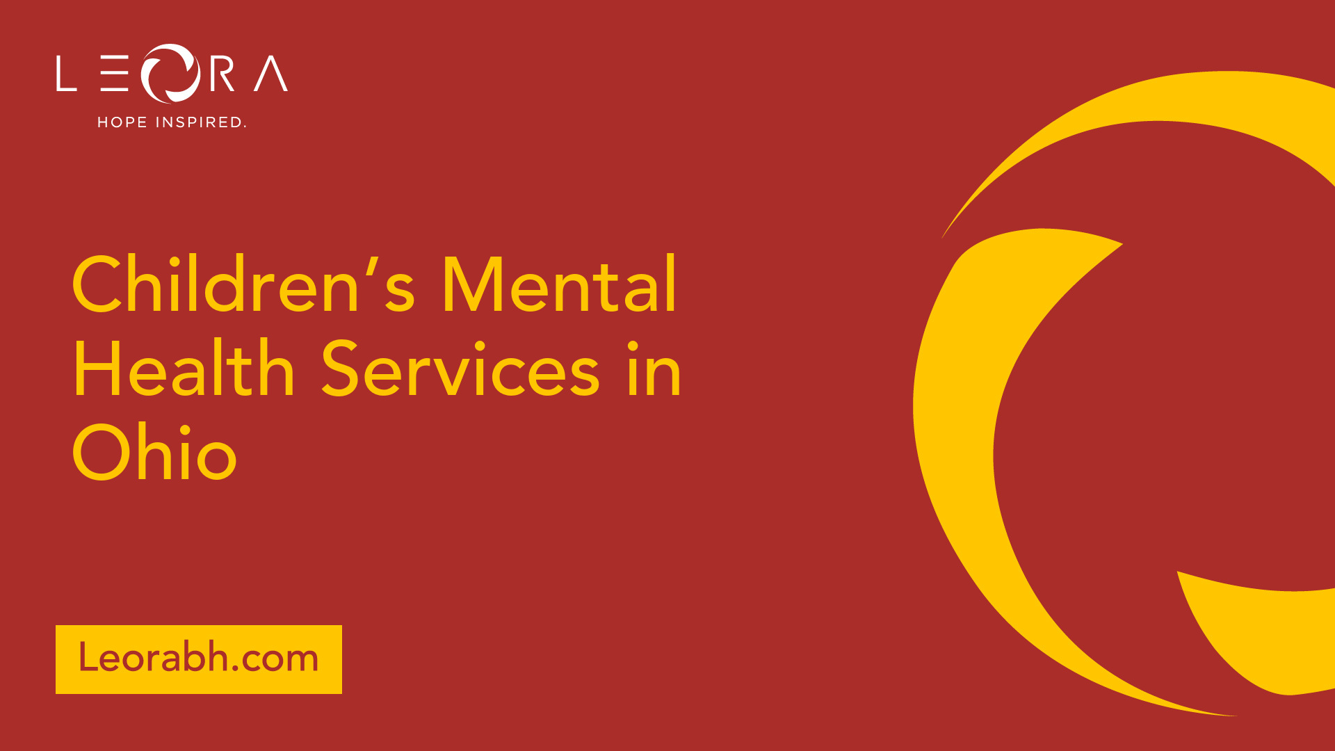 Children’s Mental Health Services in Ohio