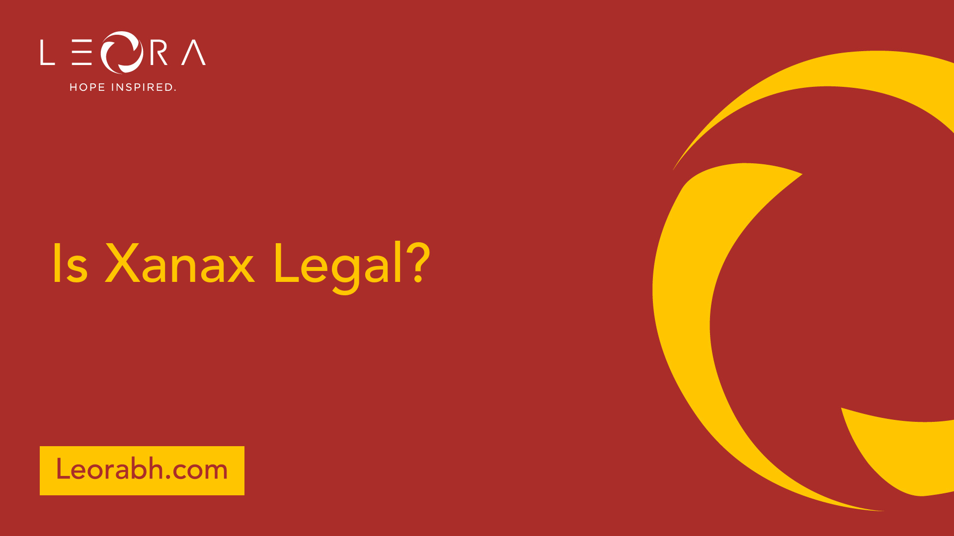 Is Xanax Legal?
