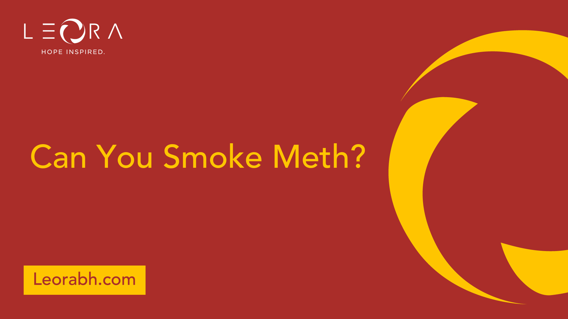 Can You Smoke Meth?