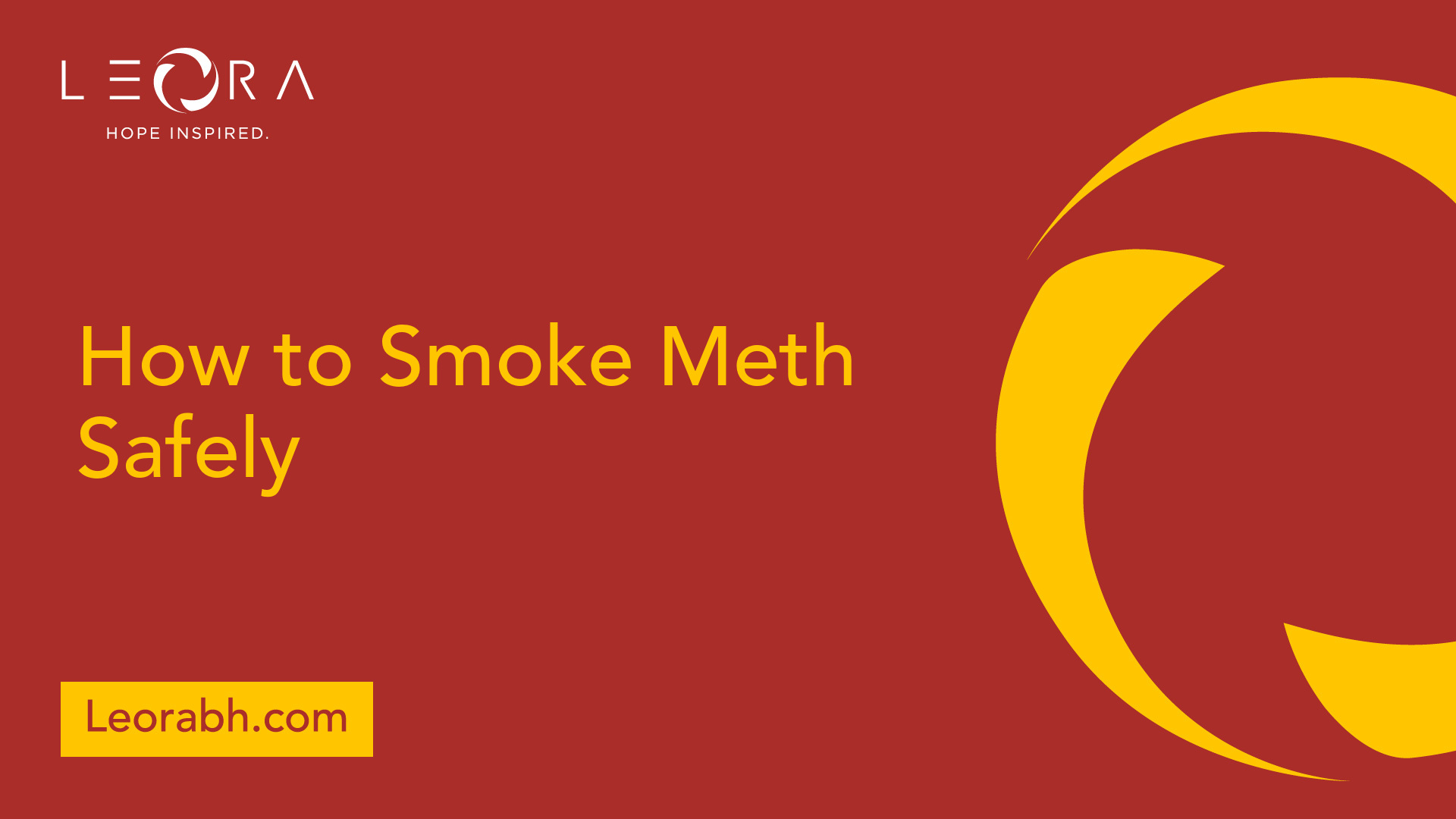 How to Smoke Meth Safely
