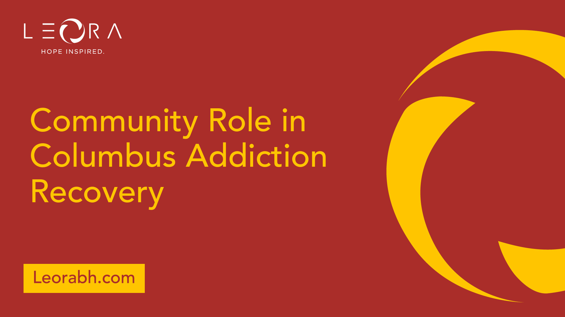 Community Role in Columbus Addiction Recovery