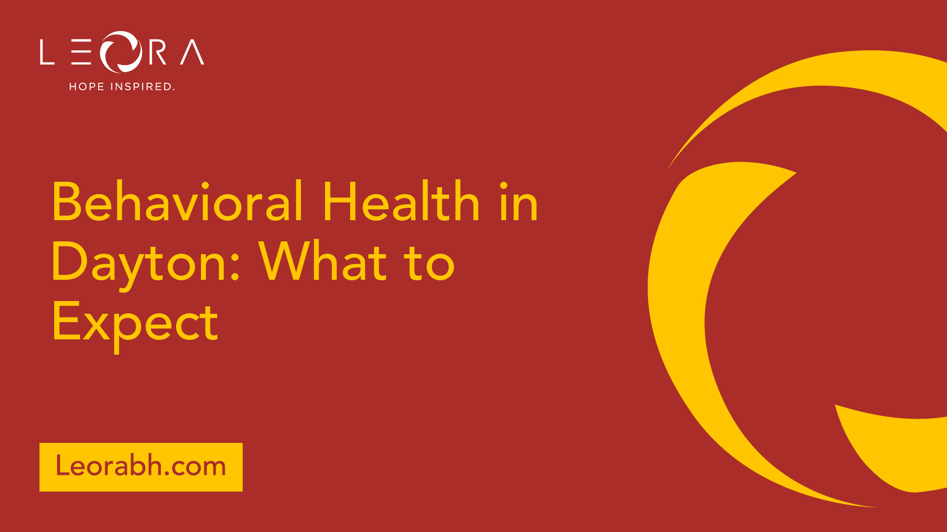 Behavioral Health in Dayton: What to Expect