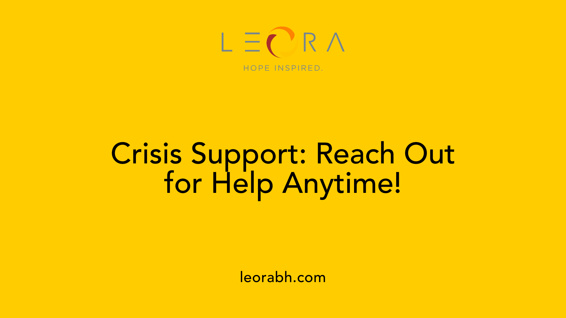 Crisis Support: Reach Out for Help Anytime!