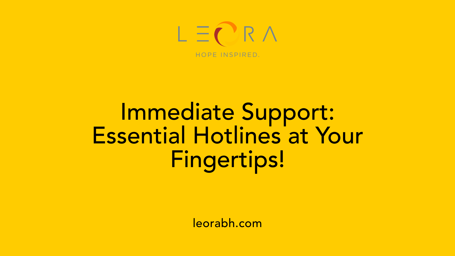 Immediate Support: Essential Hotlines at Your Fingertips!