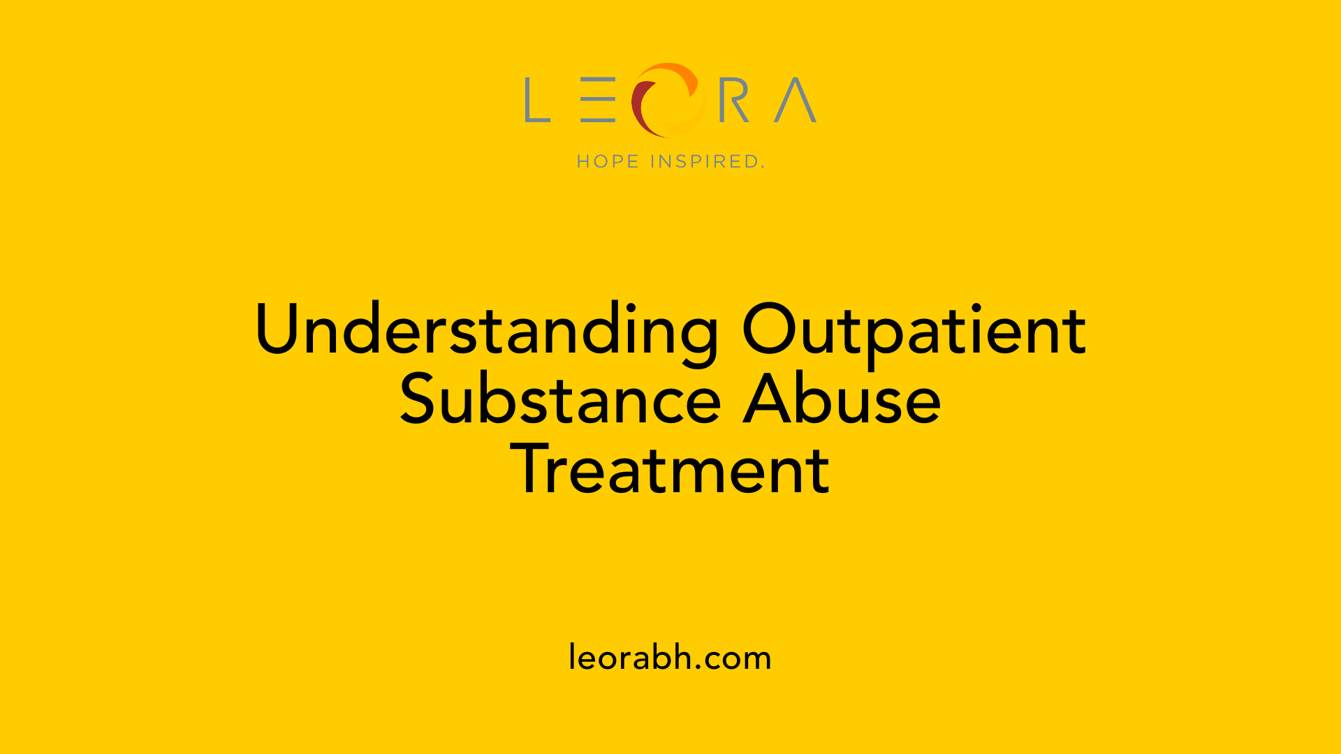Understanding Outpatient Substance Abuse Treatment