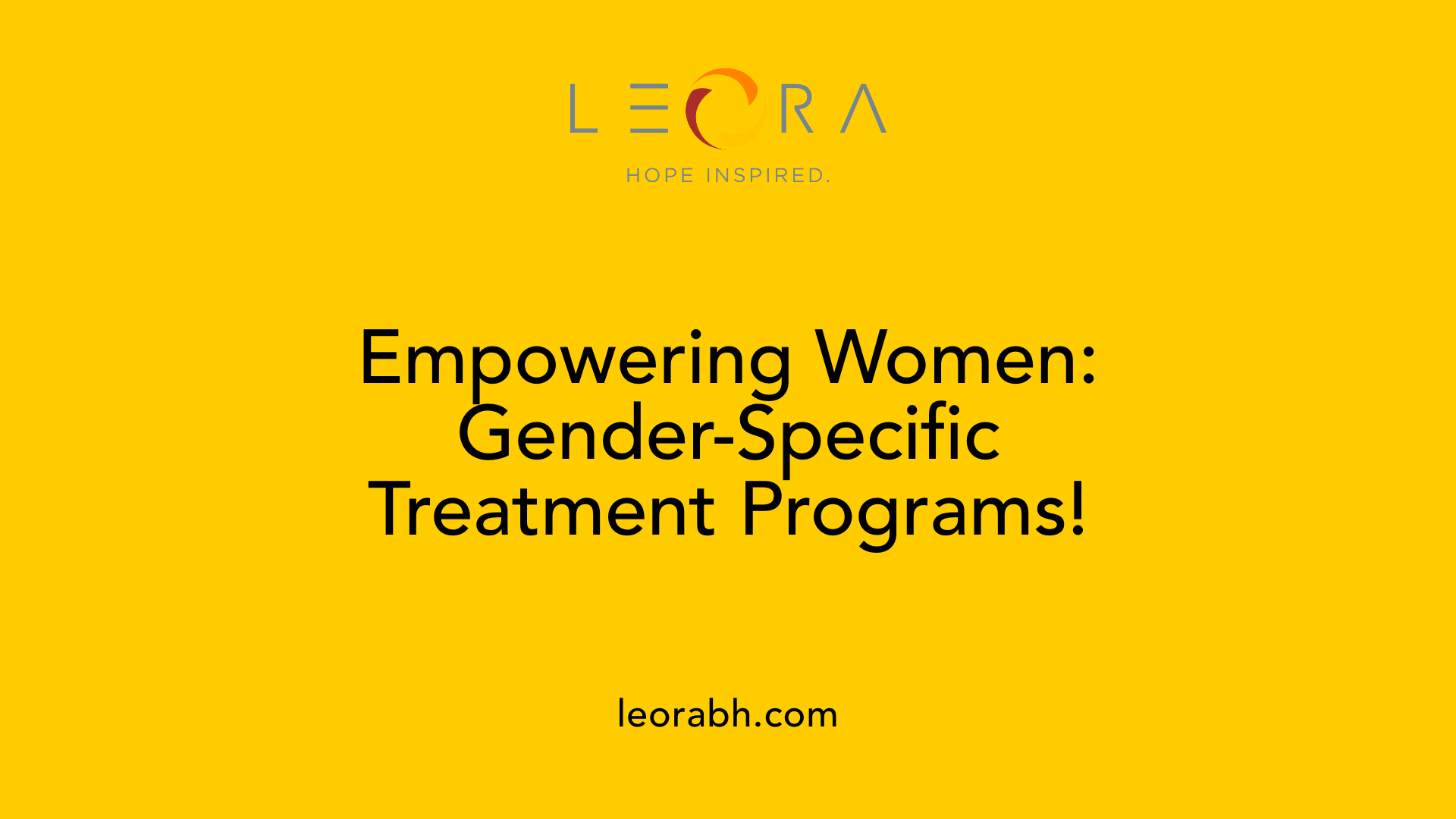 Empowering Women: Gender-Specific Treatment Programs!