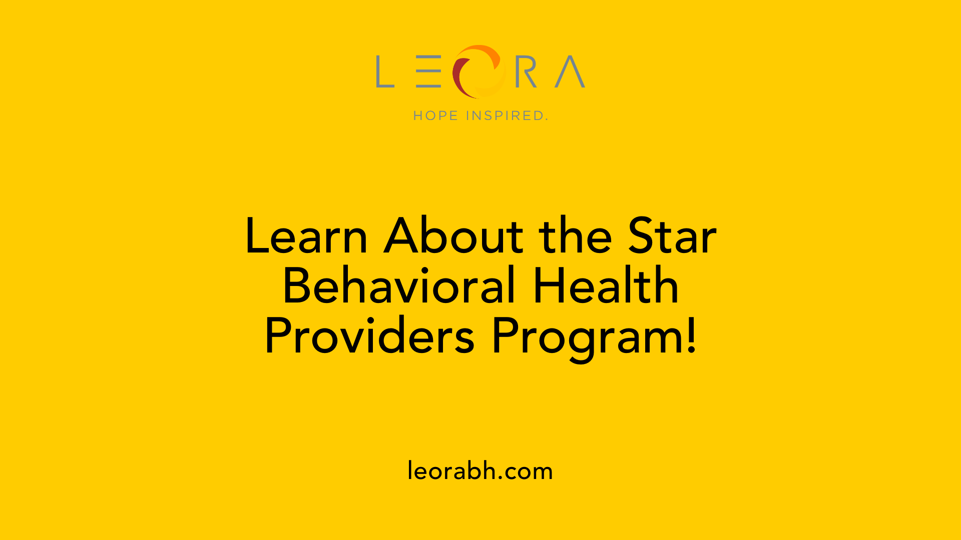 Learn About the Star Behavioral Health Providers Program!