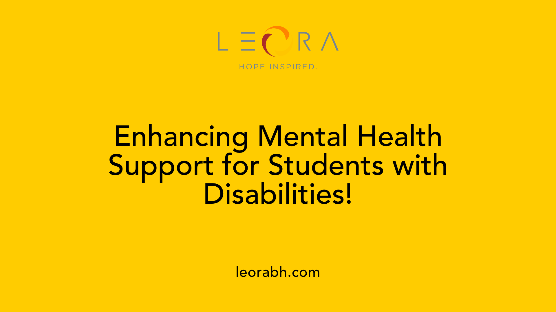 Enhancing Mental Health Support for Students with Disabilities!