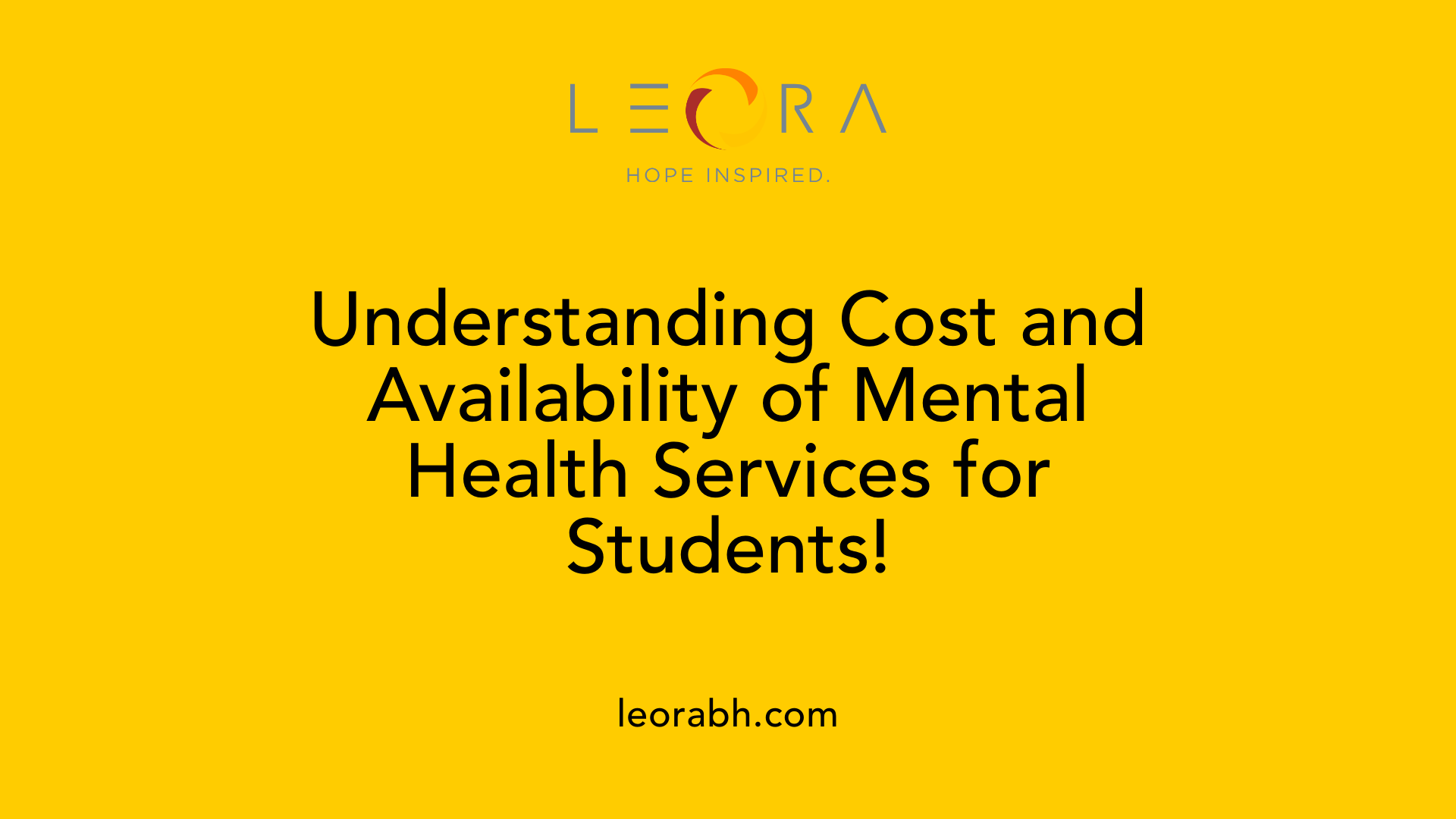 Understanding Cost and Availability of Mental Health Services for Students!