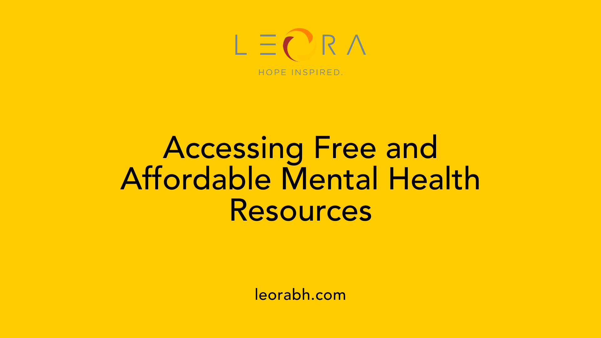 Accessing Free and Affordable Mental Health Resources
