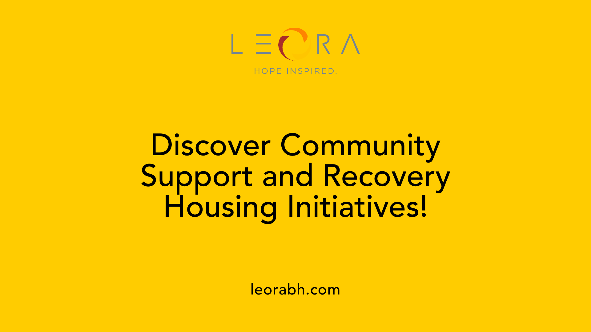 Discover Community Support and Recovery Housing Initiatives!