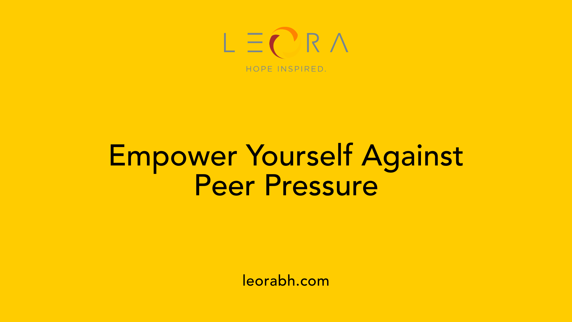 Empower Yourself Against Peer Pressure