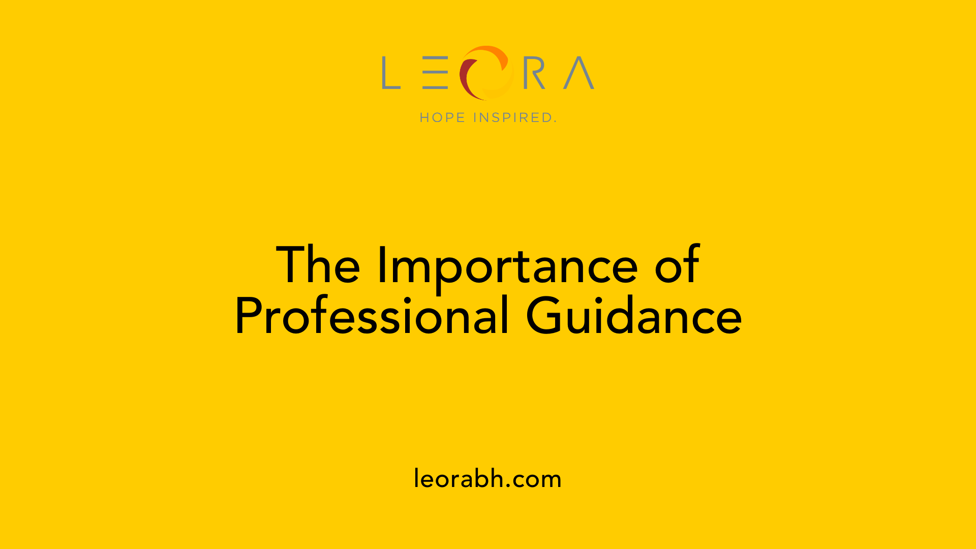 The Importance of Professional Guidance