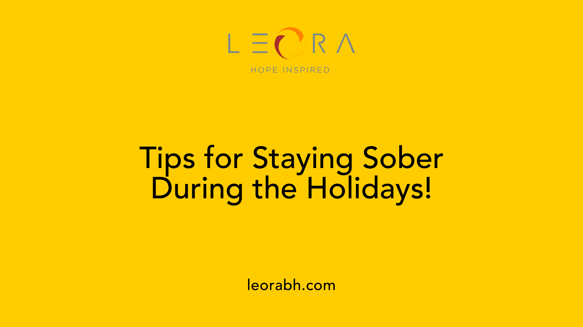 Tips for Staying Sober During the Holidays!