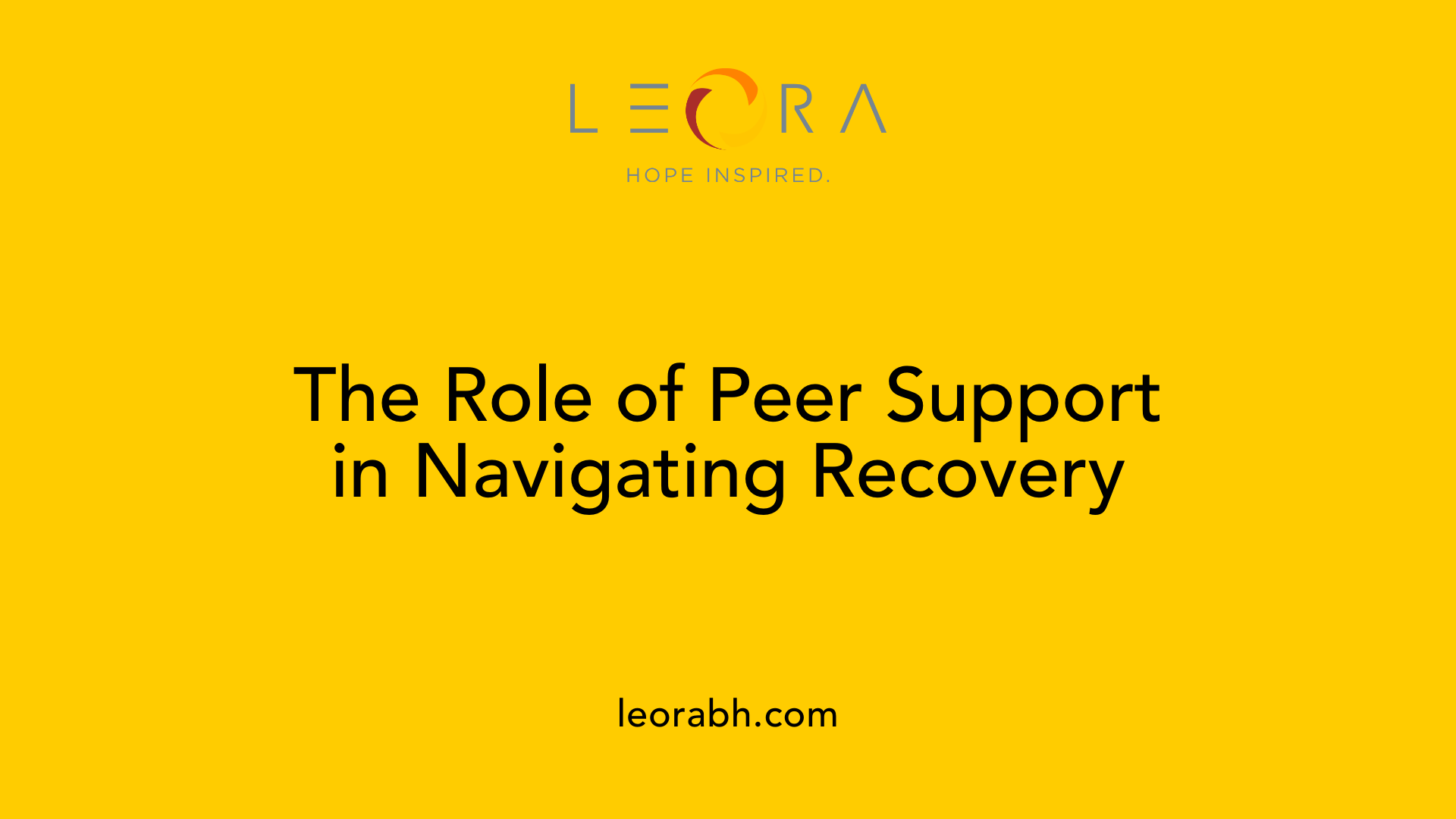 The Role of Peer Support in Navigating Recovery