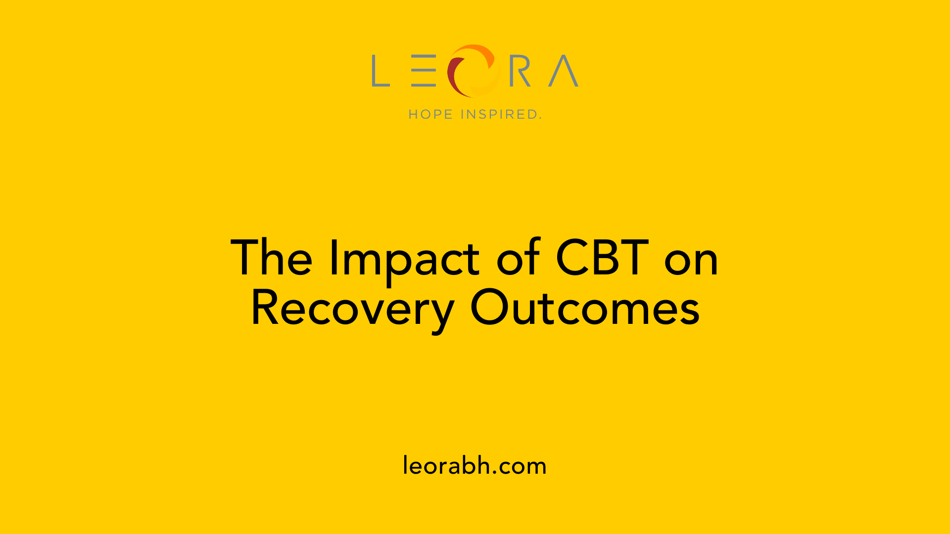 The Impact of CBT on Recovery Outcomes