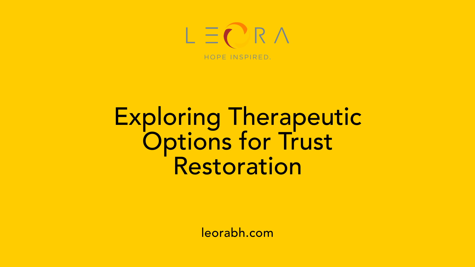 Exploring Therapeutic Options for Trust Restoration