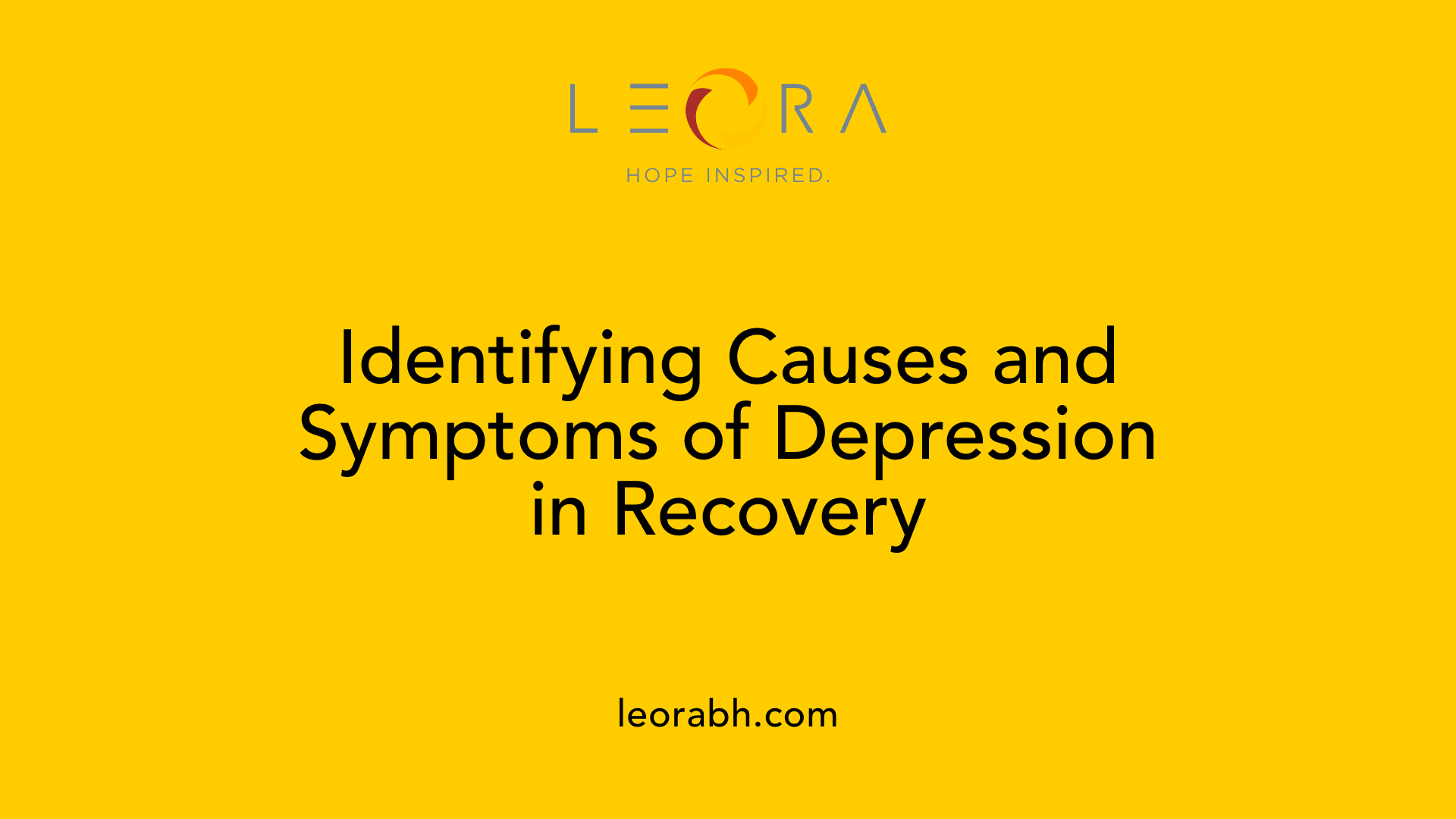 Identifying Causes and Symptoms of Depression in Recovery