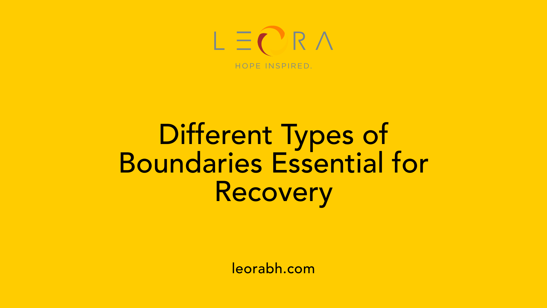 Different Types of Boundaries Essential for Recovery