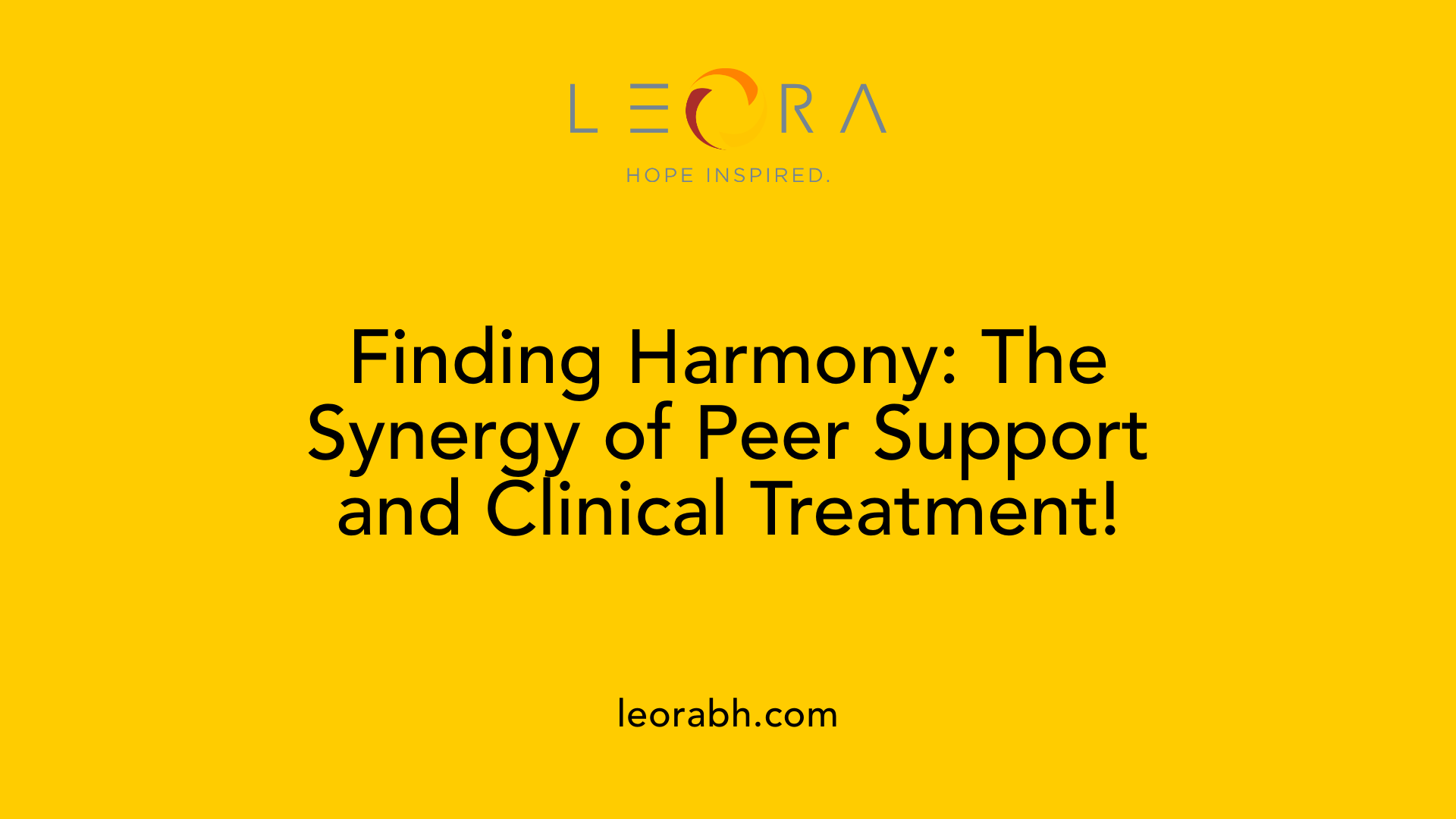 Finding Harmony: The Synergy of Peer Support and Clinical Treatment!