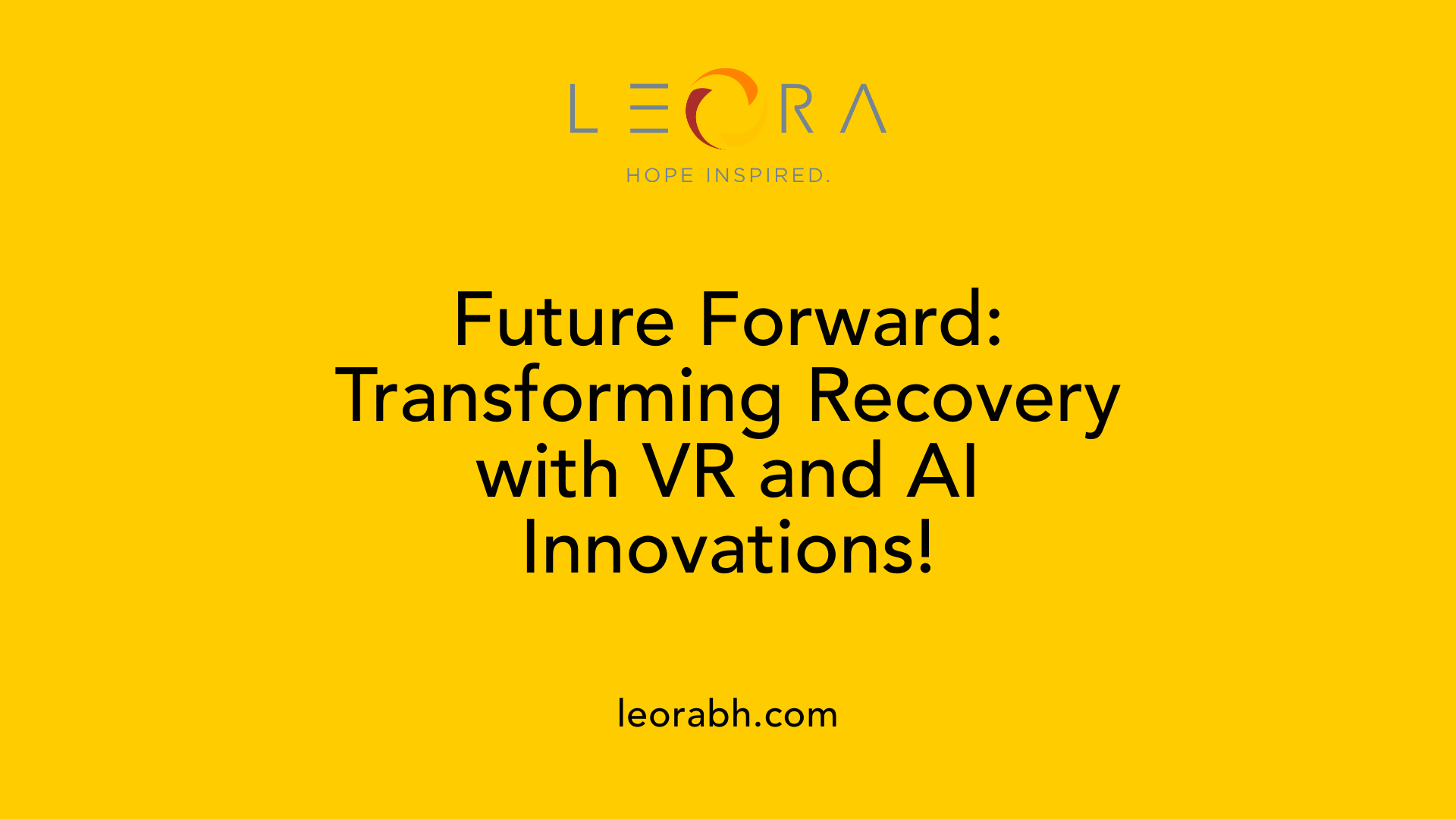 Future Forward: Transforming Recovery with VR and AI Innovations!