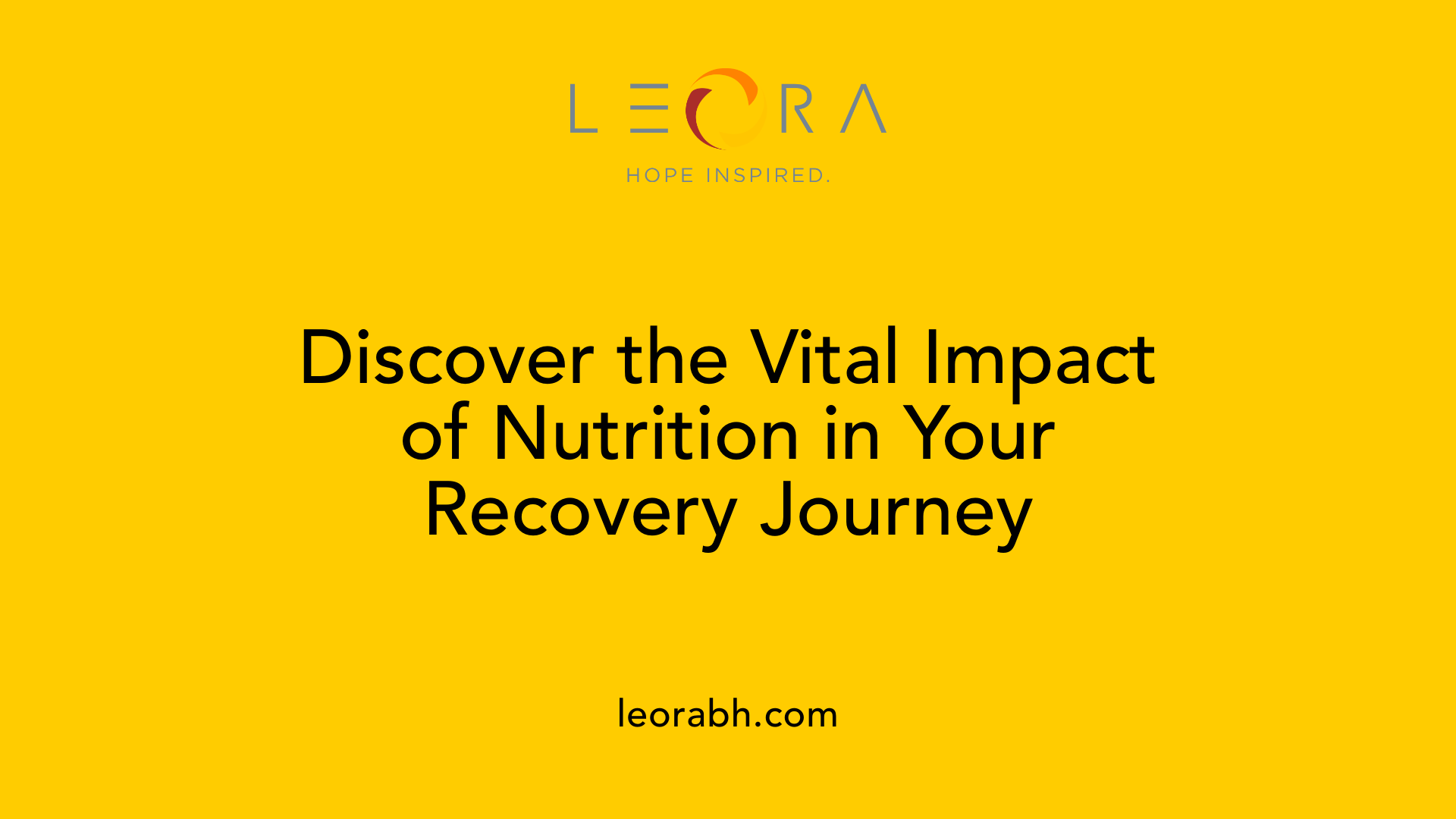 Discover the Vital Impact of Nutrition in Your Recovery Journey