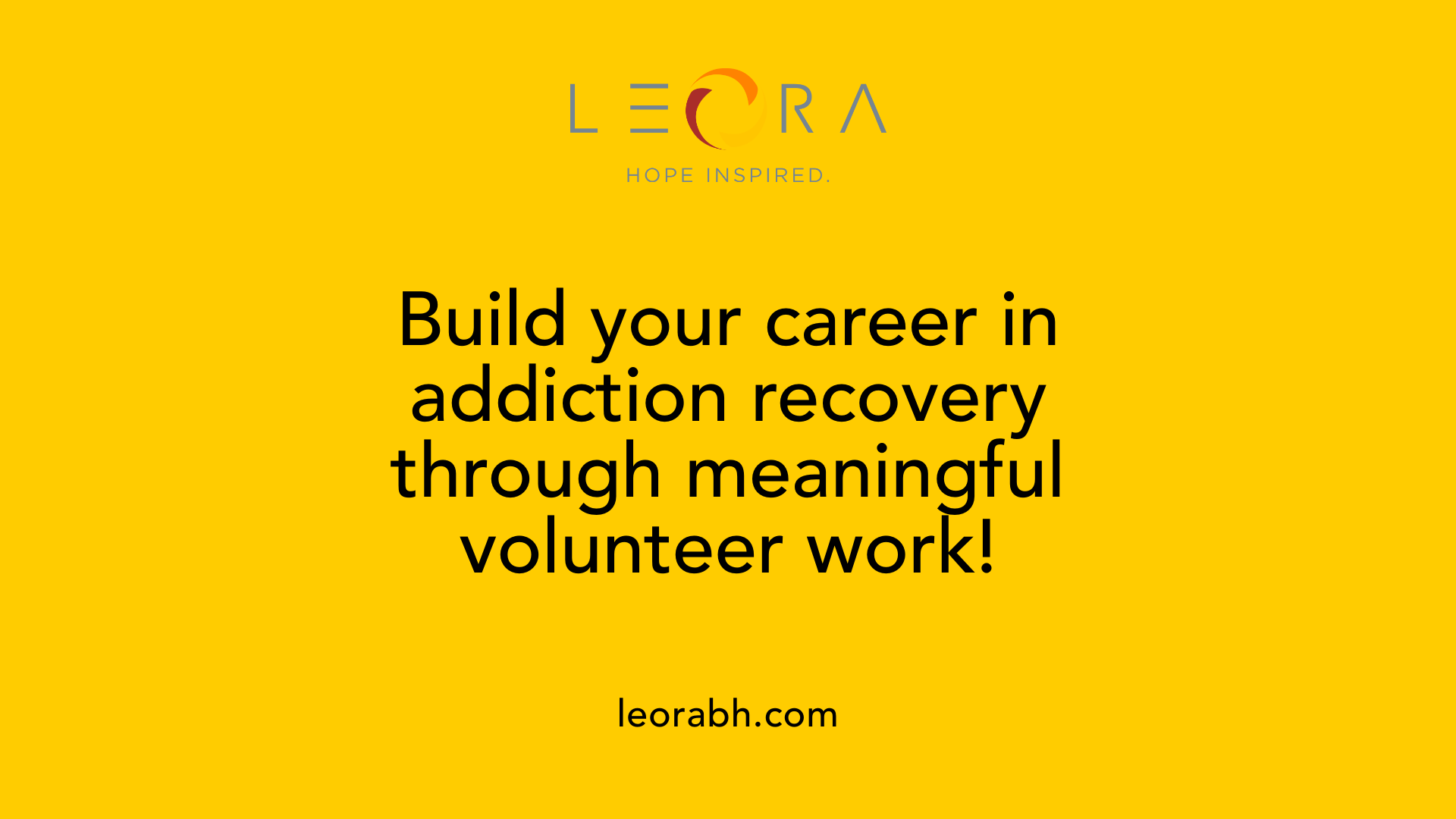 Build your career in addiction recovery through meaningful volunteer work!