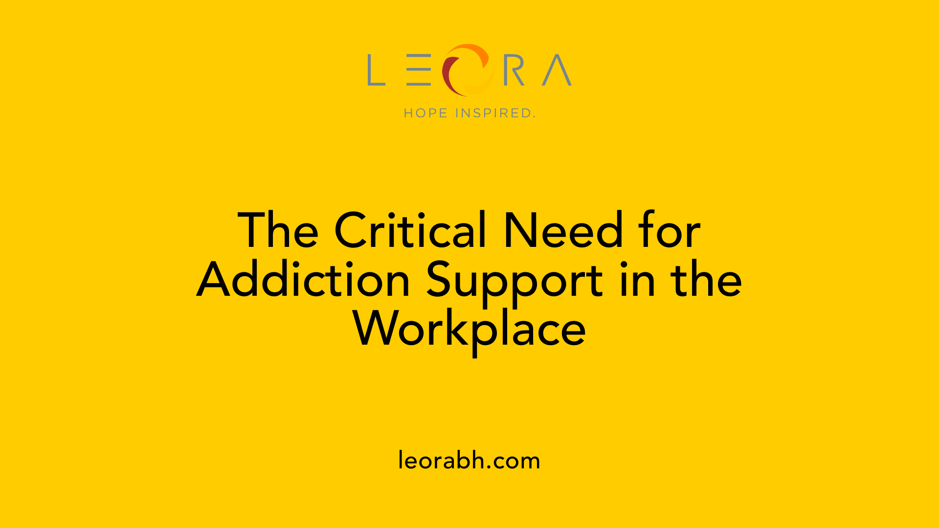 The Critical Need for Addiction Support in the Workplace