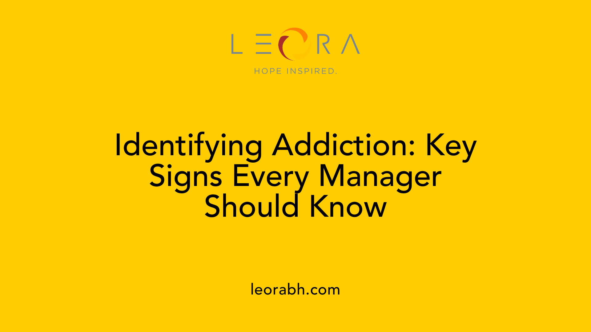 Identifying Addiction: Key Signs Every Manager Should Know