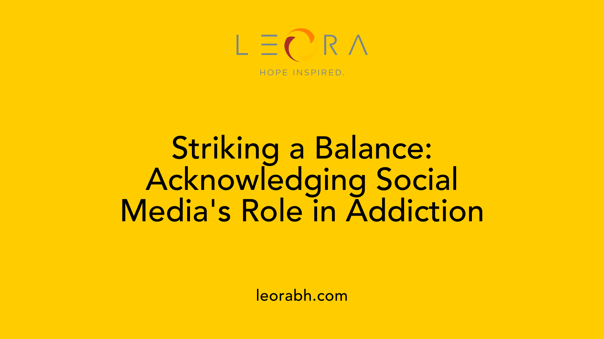 Striking a Balance: Acknowledging Social Media's Role in Addiction