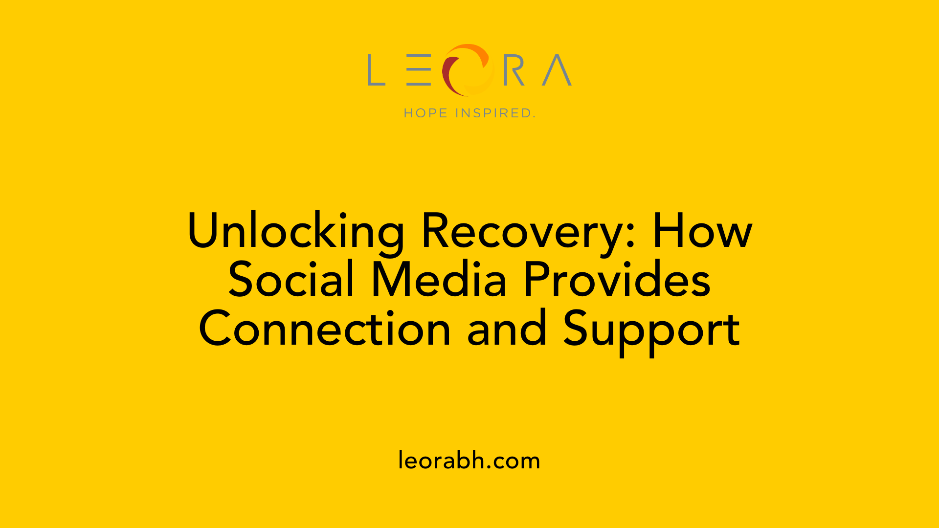 Unlocking Recovery: How Social Media Provides Connection and Support