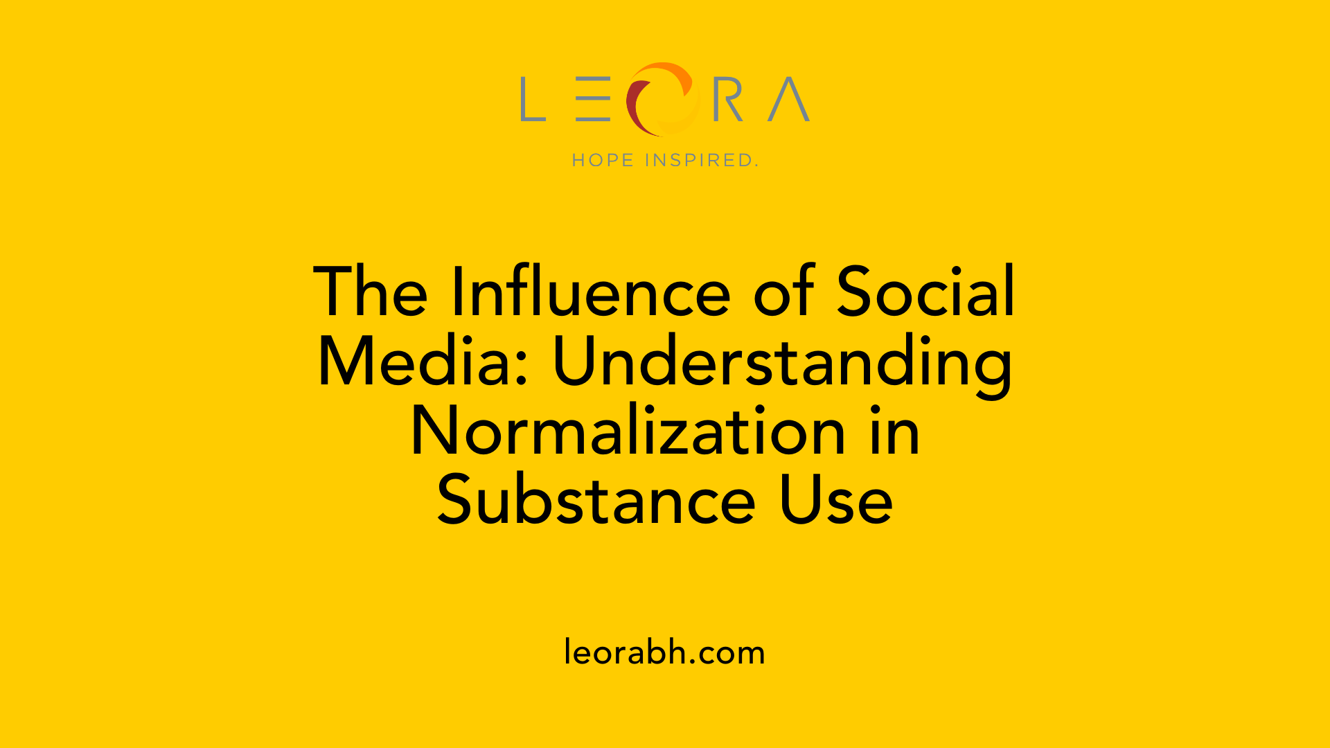 The Influence of Social Media: Understanding Normalization in Substance Use