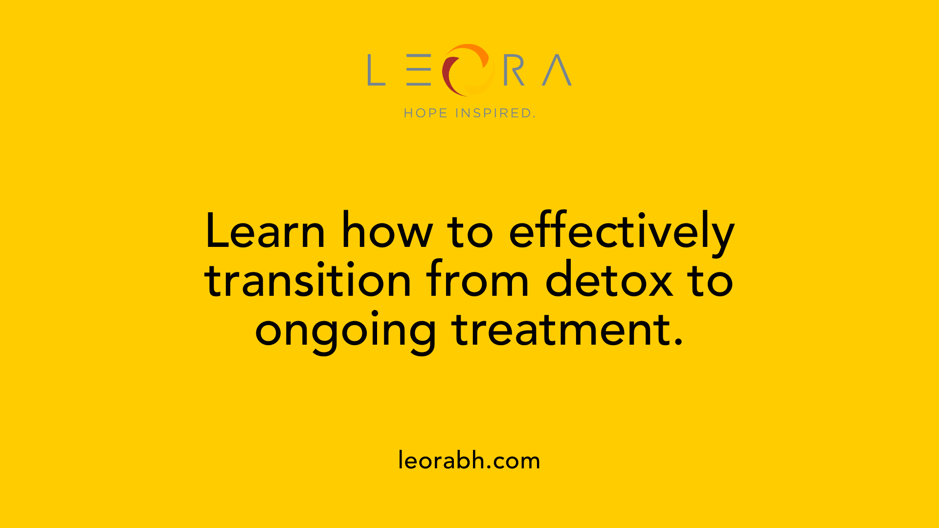 Learn how to effectively transition from detox to ongoing treatment.