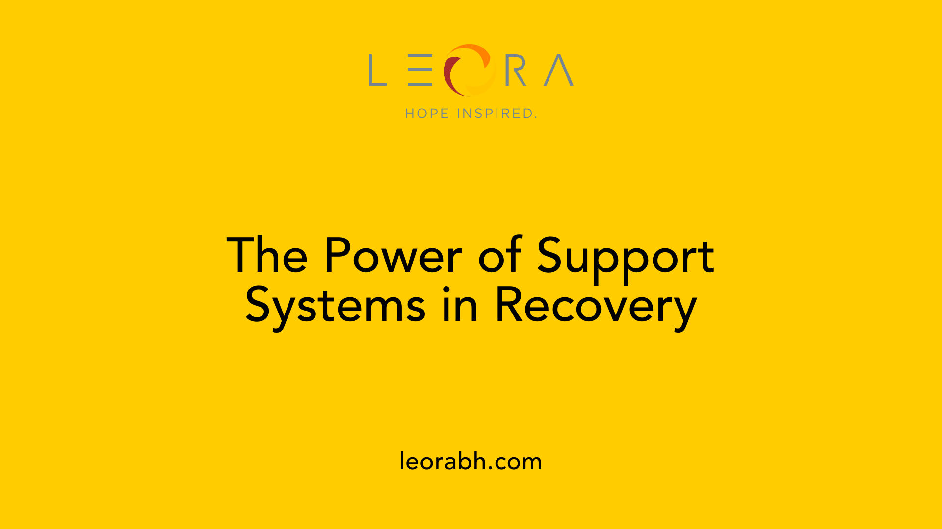 The Power of Support Systems in Recovery