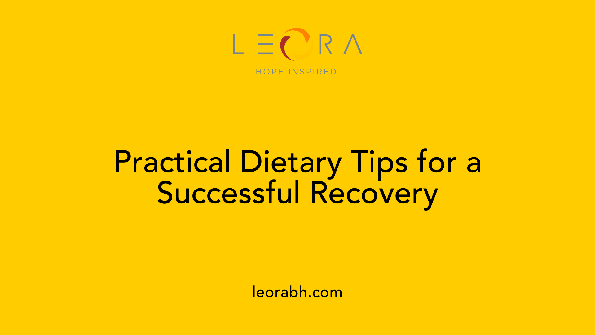 Practical Dietary Tips for a Successful Recovery