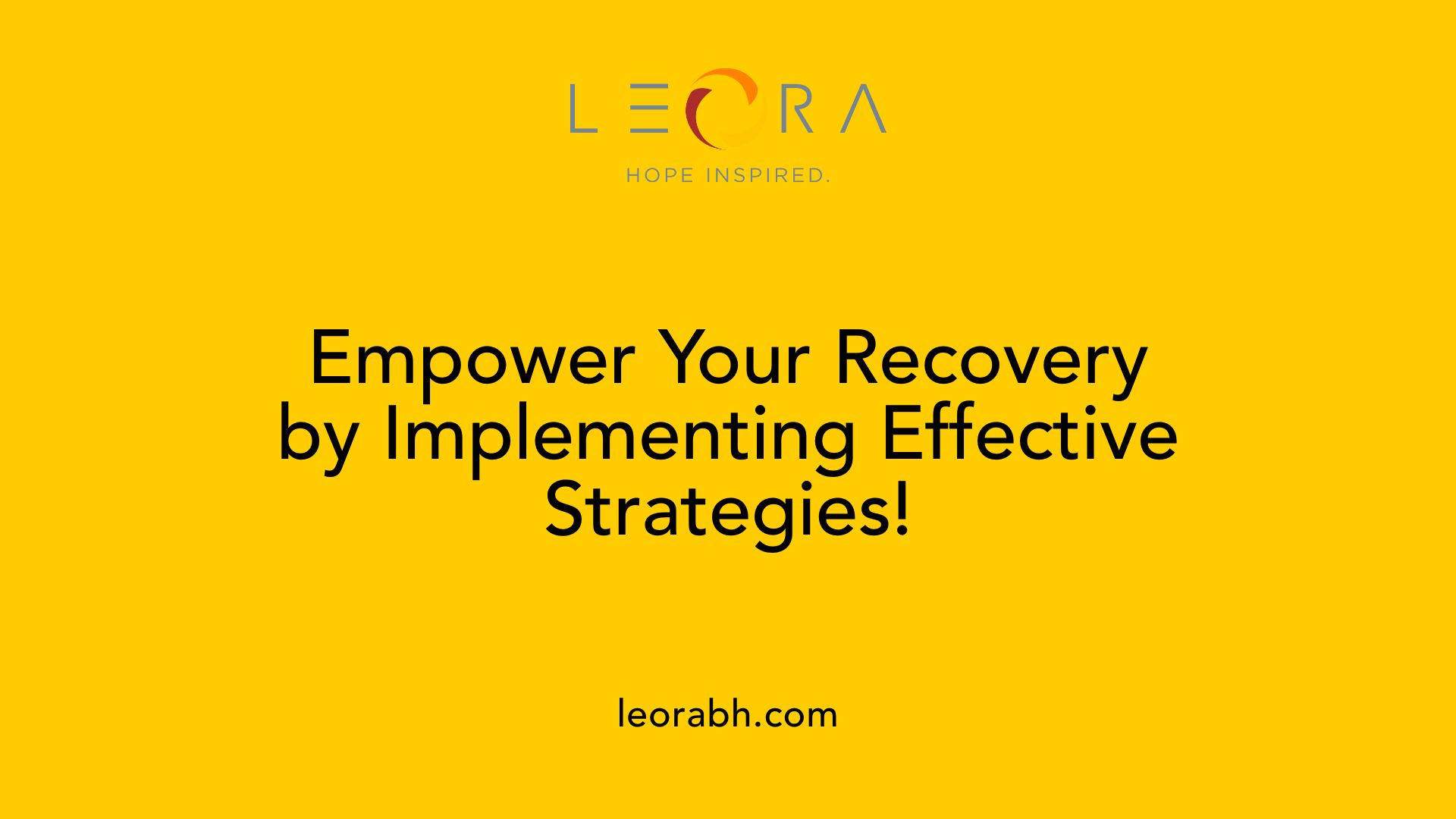 Empower Your Recovery by Implementing Effective Strategies!