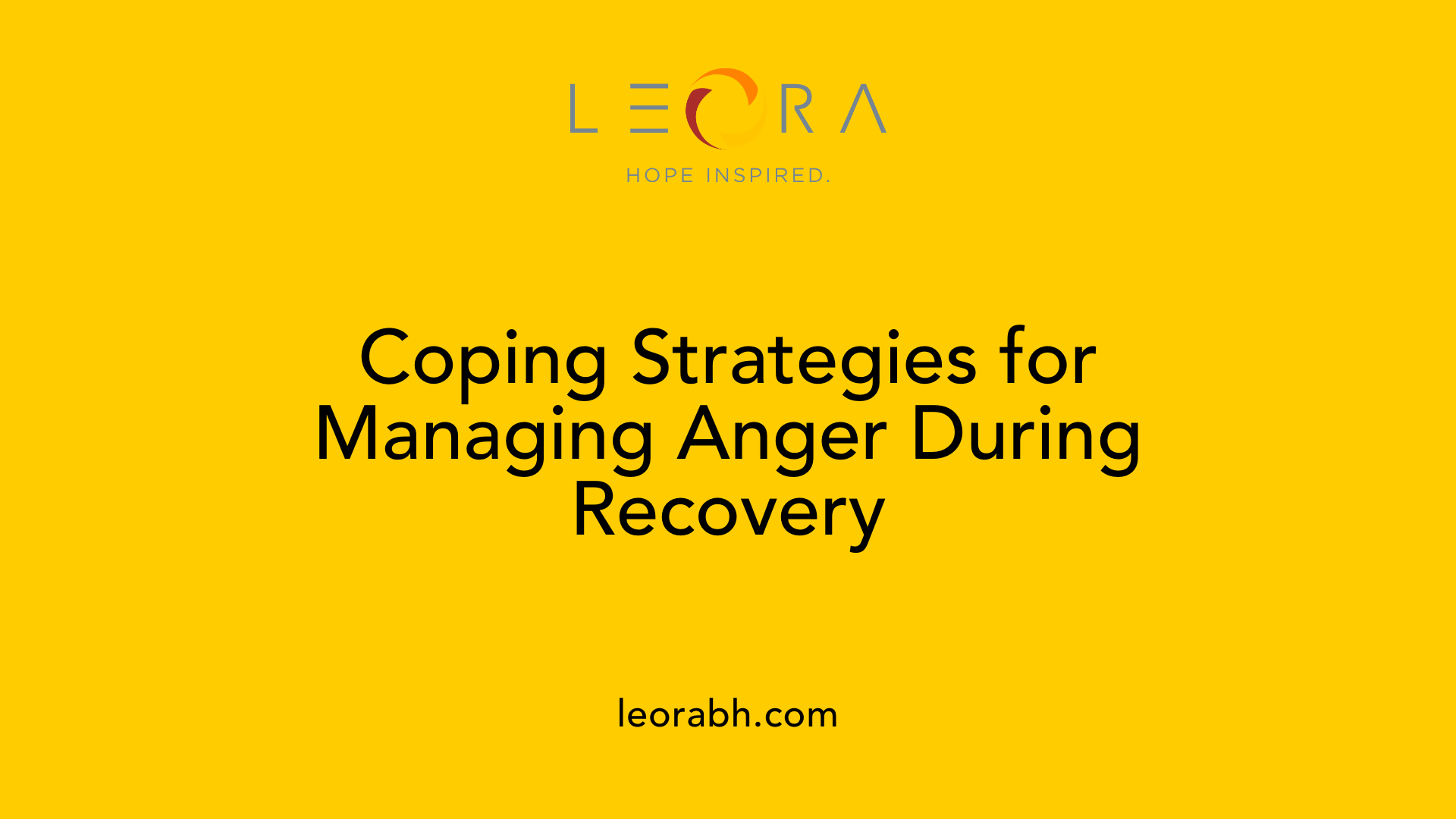 Coping Strategies for Managing Anger During Recovery