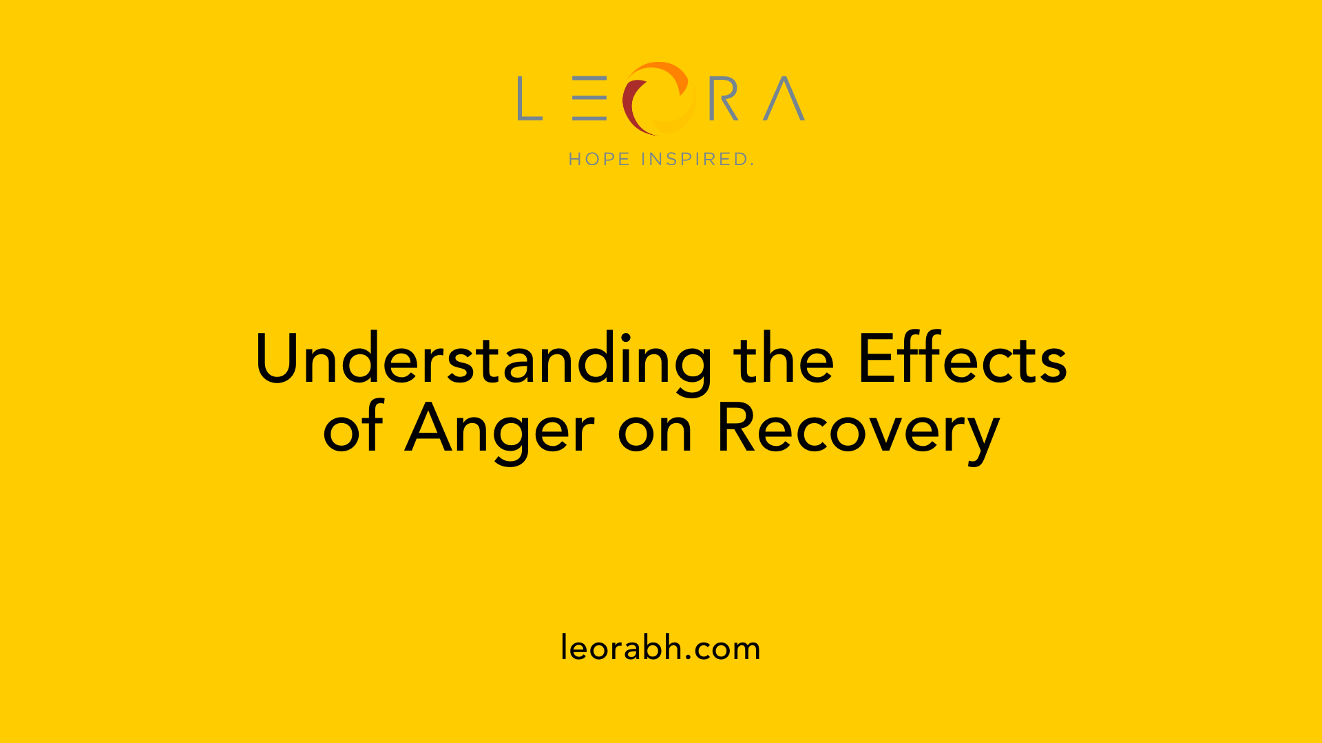 Understanding the Effects of Anger on Recovery