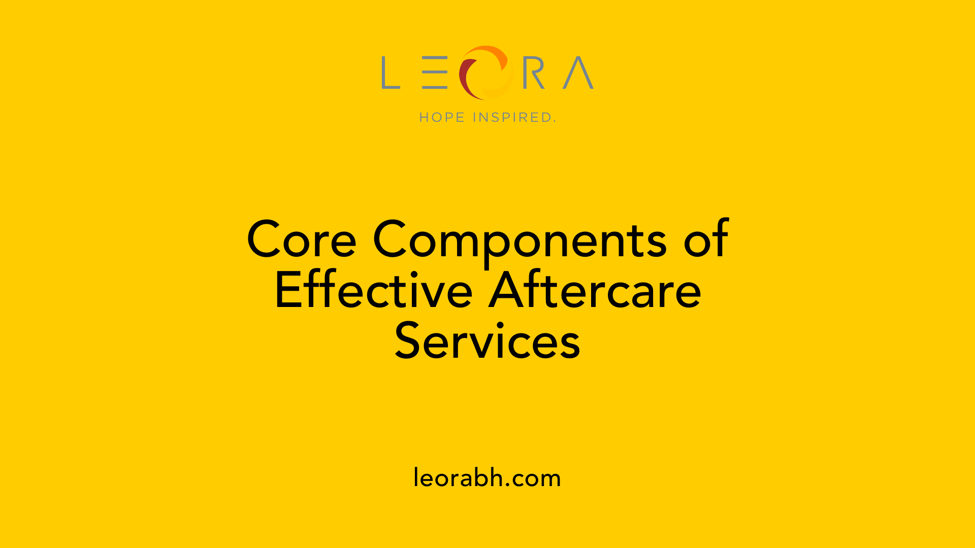 Core Components of Effective Aftercare Services