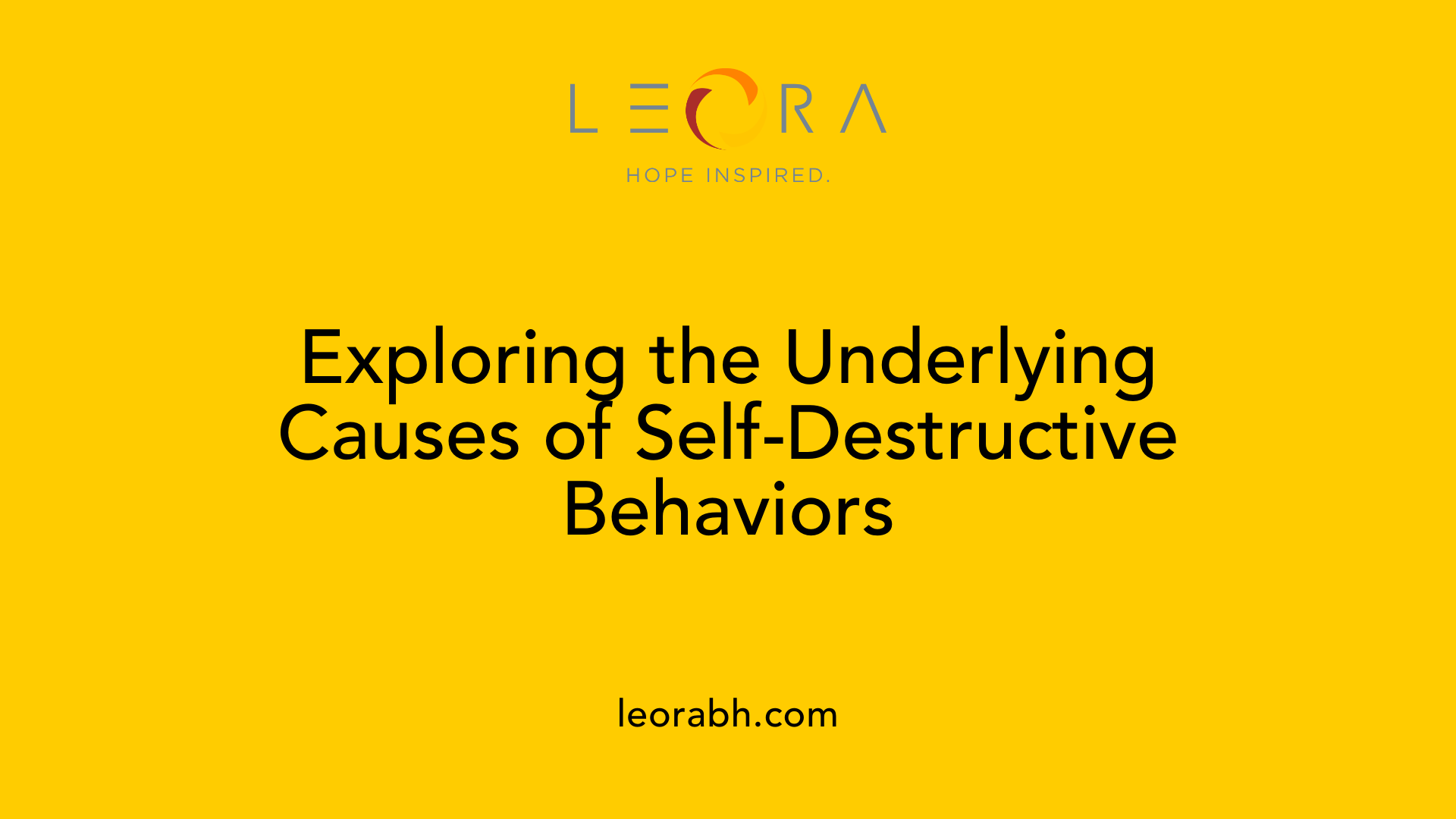 Exploring the Underlying Causes of Self-Destructive Behaviors